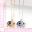 Fashion Elephant Evil Eye Alloy Pendant Necklace for Women