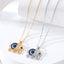 Fashion Elephant Evil Eye Alloy Pendant Necklace for Women