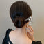 Elegant Floral Alloy Hairpin with Tassels - High-End Hair Accessory