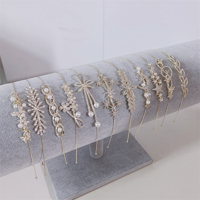 Elegant Rhinestone and Pearl Embellished Hairband