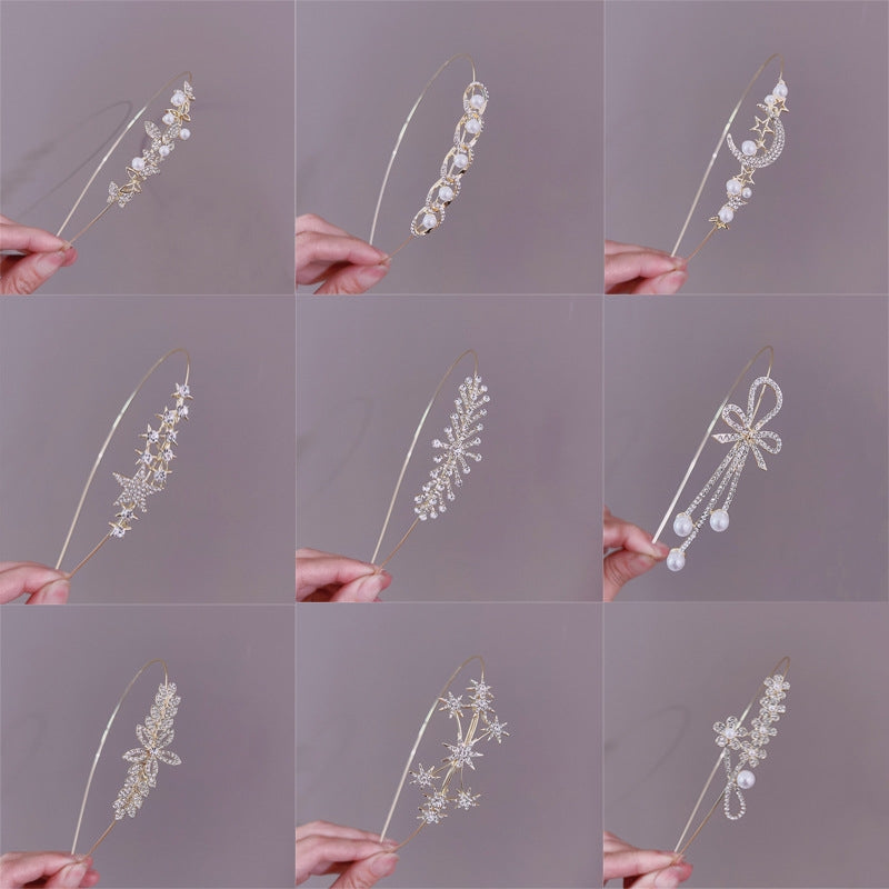 Elegant Rhinestone and Pearl Embellished Hairband