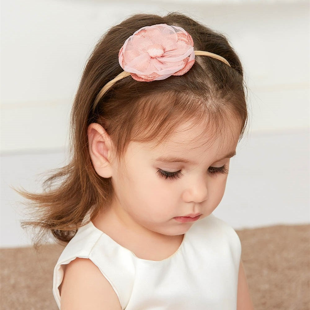 Floral Nylon Hair Band Set for Girls