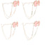 Fashion Colorful Flower Eyeglasses and Mask Chain for Women