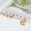 Fashion Flower Copper Rhinestone Earrings Set with 925 Silver Needle