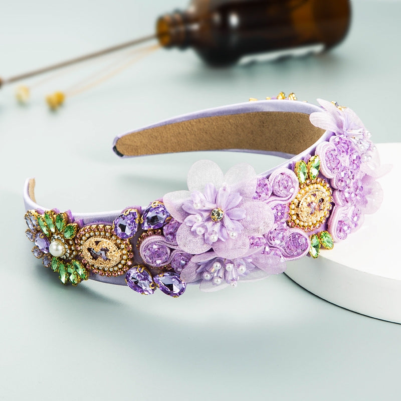 Fashion Crystal Flower Headband for Women