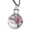 Fashion Dried Flower Glass Pendant Necklace for Women