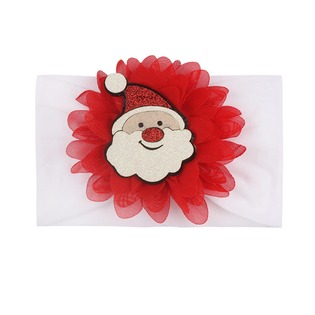 Fashion Floral Nylon Baby Headband - Cute Cartoon Design for Kids