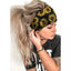 Floral Print Elastic Polyester Sports Headband for Women