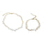 Fashion Freshwater Pearl Irregular Design Alloy Choker Necklace for Women