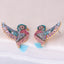 Vintage Bird Tassel Full Diamond Alloy Earrings for Women