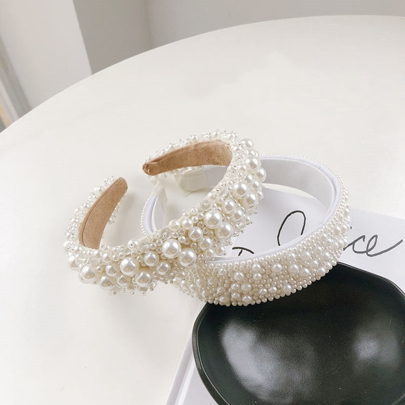 Fashion Pearl Embellished Headband for Women