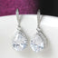 Elegant Water Drop Zircon Copper Earrings for Women - Bridal and Party Accessory