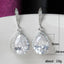 Elegant Water Drop Zircon Copper Earrings for Women - Bridal and Party Accessory