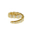 Fashion Zircon Snake Geometric Open Ring