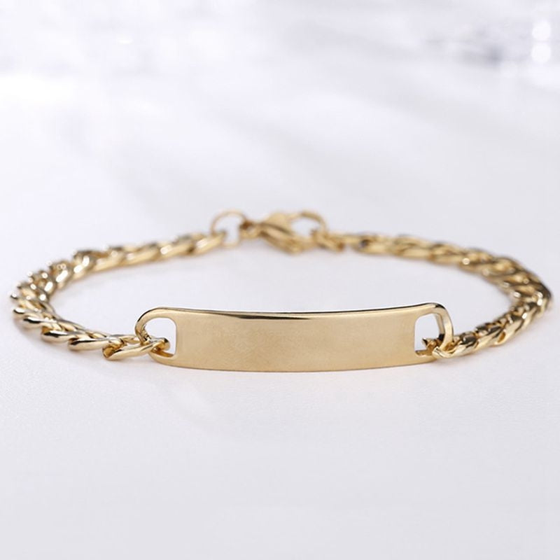 Fashion Punk Geometric Stainless Steel Bracelets for Women