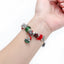 Geometric Alloy Beaded Unisex Bracelet - Christmas Santa Claus DIY Jewelry Gift