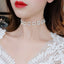 Fashion Geometric Alloy Plated Pearl Choker Necklace