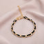 Geometric Alloy Plated Chain Bracelet - Creative Retro European Design