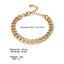 Geometric Alloy Plated Punk Metal Twist Chain Lock Bracelet