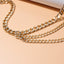 Fashion Geometric Multi-Layer Metal Waist Chain Accessory