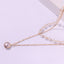 Fashion Geometric Alloy Layered Choker Necklace with Pearl Accents