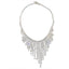 Fashion Geometric Rhinestone Tassel Statement Necklace for Women