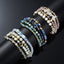 Fashion Geometric Multicolor Crystal Adjustable Rope Beaded Unisex Bracelet