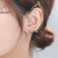 Geometric Cat Ear Cuff Clip-On Earrings for Women