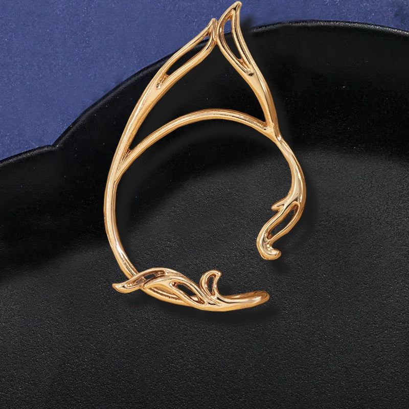 Geometric Cat Ear Cuff Clip-On Earrings for Women