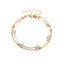 Fashion Geometric Double Layer Crystal Anklet for Women