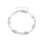 Fashion Geometric Double Layer Crystal Anklet for Women