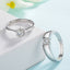 Fashion Geometric Adjustable Zirconia Couple Rings