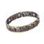 Geometric Metal Magnetic Therapy Men's Bracelet - Hematite Titanium Steel