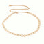 Fashion Geometric Metal Pearl Women's Woven Chain Belt