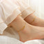 18k Gold Plated Geometric Steel Ball Titanium Anklet