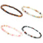 Geometric Natural Stone 4mm Agate Beaded Bracelet