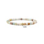 Geometric Natural Stone 4mm Agate Beaded Bracelet