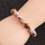 Geometric Natural Stone Beaded Bracelet for Women