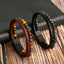 Geometric Natural Stone Leather Multi-Layer Men's Bracelet