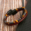 Geometric Natural Stone Leather Multi-Layer Men's Bracelet