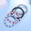 Fashion Geometric Crystal Beaded Elastic Bracelet for Women