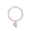 Fashion Geometric Opal and Crystal Cat's Eye Copper Bracelet for Women