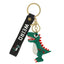 Geometric PVC Metal Dinosaur Keychain Bag Pendant