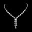 Fashion Geometric Rhinestone Jewelry Set - Necklace, Earrings, and Bracelet