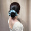 Geometric Satin Hair Tie - Korean Summer High-End Scrunchie, Simple Ponytail Holder, Versatile Hair Accessory