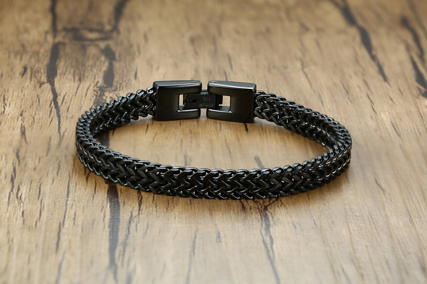 Geometric Stainless Steel Keel Chain Bracelet for Men