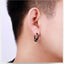 Geometric Stainless Steel Tassel Hoop Earrings for Non-Pierced Ears