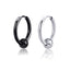 Geometric Stainless Steel Tassel Hoop Earrings for Non-Pierced Ears