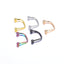 Geometric Stainless Steel U-Shaped Lip Stud Piercing Jewelry