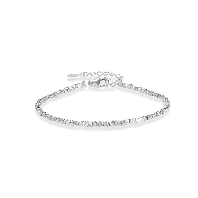 Geometric Irregular S925 Sterling Silver Bracelet for Women